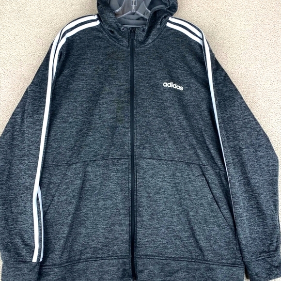 Women's size medium Adidas 3 stripe zip up jacket/hoodie - Picture 1 of 6